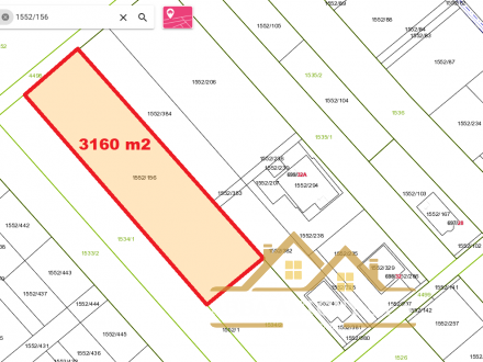 Stavebný pozemok na predaj – Bobrov, 3160 m²